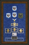 Cobb County Police Department retirement shadow box with police badges, patches, ID cards and lapel pins.
office_of_state_administrative_hearings.jpg