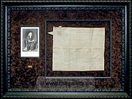 Signed document by Benjamin Franklin dated 1787.
vinings-mirror-framer.jpg